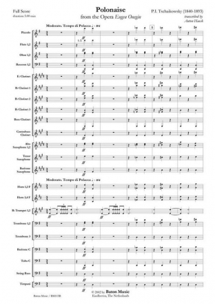 Polonaise from the Opera 'Eugen Onegin' for concert band  score and parts