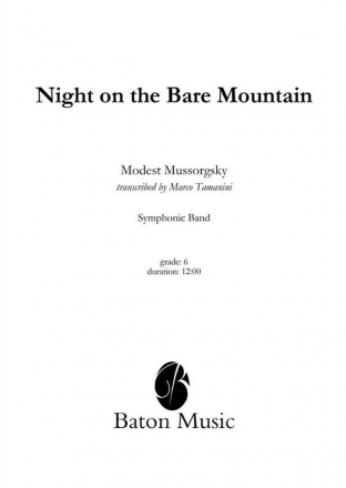 Modest Mussorgsky, Night on the bare mountain Concert Band/Harmonie Partitur + Stimmen
