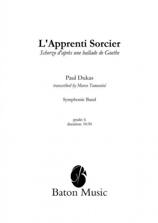 Paul Dukas, L'Apprenti Sorcier Concert Band/Harmonie Partitur + Stimmen