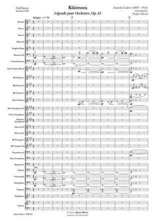 Anatoly K. Liadov, Kikimora Concert Band/Harmonie Partitur + Stimmen