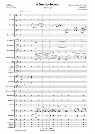 Thodore Casimir Lalliet, The Carnival of Venice Oboe and Symphonic Band Partitur + Stimmen