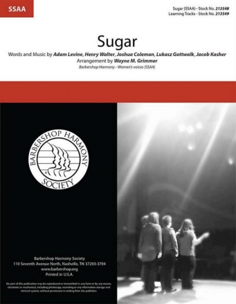 Sugar SSAA a Cappella Choral Score