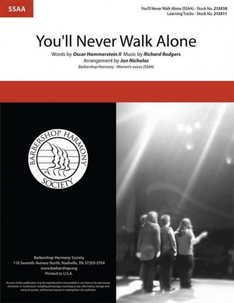 Oscar Hammerstein II, You'll Never Walk Alone SSAA a Cappella Choral Score