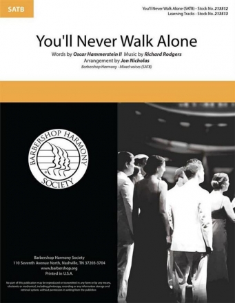 Oscar Hammerstein II, You'll Never Walk Alone SATB a Cappella Choral Score