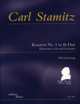 Konzert Nr.3 in B-Dur f�r Klarinette in B und Klavier Klavierauszug