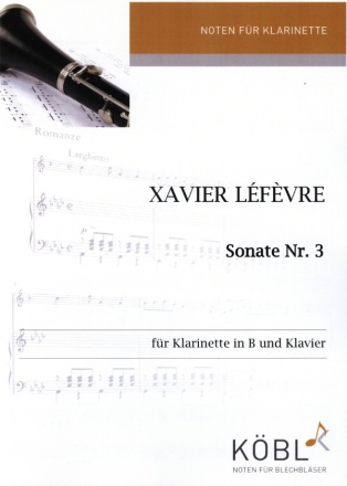 Sonate Nr. 3 f�r Klarinette in B und Klavier