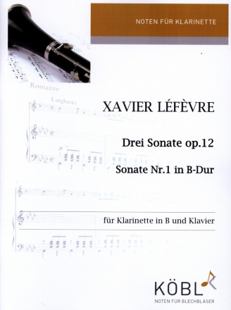 Sonate B-Dur op.12 Nr.1 f�r Klarinette und Klavier