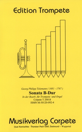 Sonata - Ausgabe in B-Dur (transponiert) f�r Trompete in C/B und Orgel