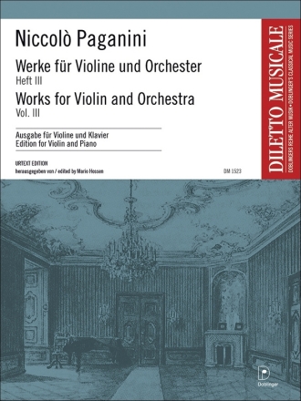Werke f�r Violine und Orchester Band 3 f�r Violine und Klavier