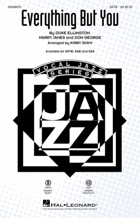 Duke Ellington, Everything But You SATB Choral Score