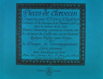 d'Anglebert Pices de Clavecin I