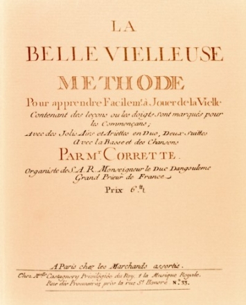 La Belle Vielleuse Methode pour Apprendre  facilem'a Jouer de la Vielle Facsimile