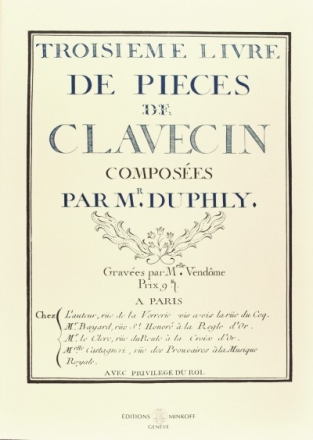 Duphly Pieces de Clavecin III