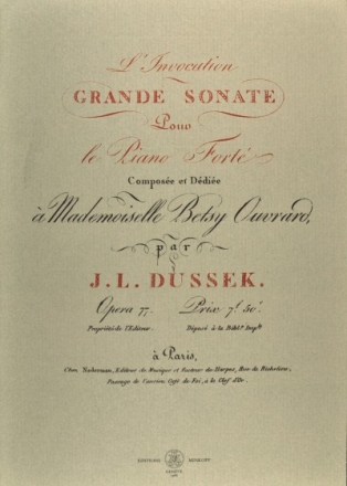 Grande Sonate op.77 pour piano