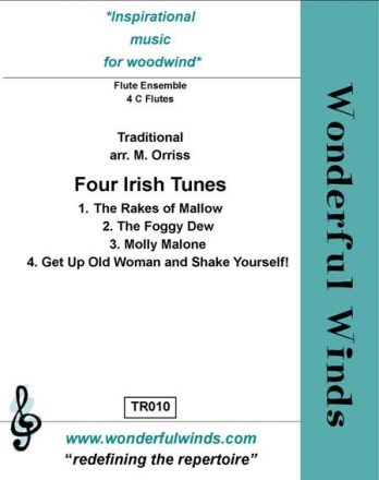 Traditional, Four Irish Tunes 4 Flutes