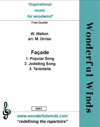 Walton, W., Facade 4 Flutes incl. Pc, A, B