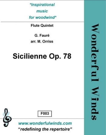 Faur, G., Sicilienne Op. 78 3 Flutes, A, B,