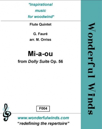 Faur, G., Mi-a-ou (Dolly Suite) 3 Flutes, A, B,