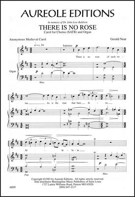 Gerald Near, There Is No Rose Mixed Choir [SATB] and Organ Chorpartitur