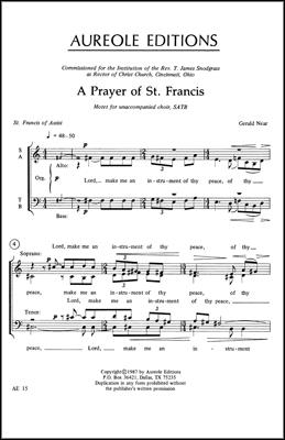 Gerald Near, A Prayer of St. Francis Mixed Choir [SATB] A Cappella Chorpartitur