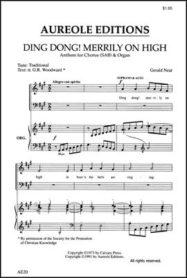 Gerald Near, Ding Dong! Merrily on High Mixed Choir [SAB] and Organ Chorpartitur