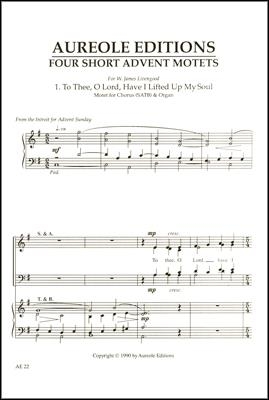 Gerald Near, To Thee, O Lord, Have I Lifted Up My Soul Mixed Choir [SATB] and Organ Chorpartitur