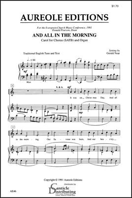 Gerald Near, And All in the Morning Mixed Choir [SATB] and Organ Chorpartitur