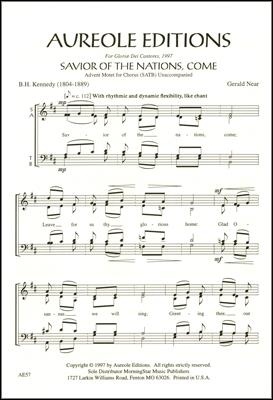 Gerald Near, Savior of the Nations, Come Mixed Choir [SATB] A Cappella Chorpartitur