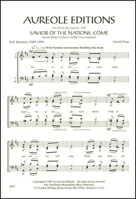 Gerald Near, Savior of the Nations, Come Mixed Choir [SATB] A Cappella Chorpartitur