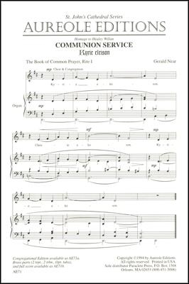 Gerald Near, Communion Service, Rite I Unison Voices and Organ Chorpartitur