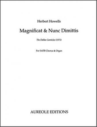Herbert Howells, Magnificat and Nunc Dimittis SATB and Organ Buch