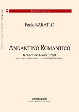Paolo Baratto, Andantino Romantico Horn und Klavier Buch