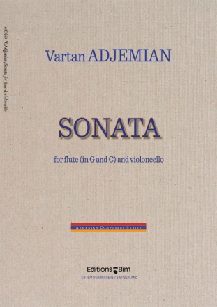 Vartan Adjemian, Sonata Flute and Cello Stimmensatz