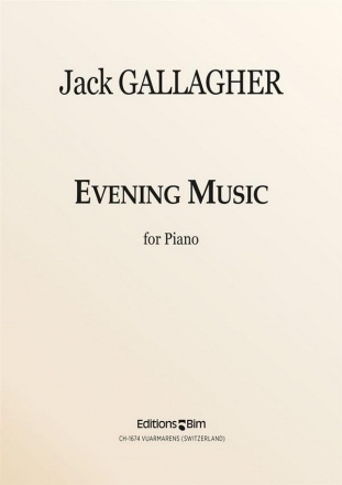 Jack Gallagher, Evening Music Klavier Buch