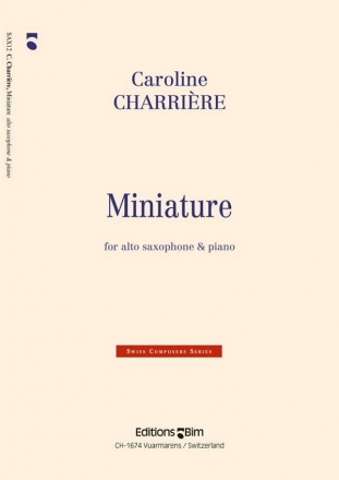 Caroline Charrire, Miniature Altsaxophon und Klavier Buch