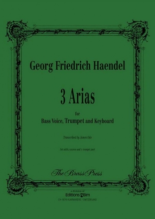Georg Friedrich Hndel, 3 Arias Trumpet, Bass Voice and Keyboard Stimmensatz
