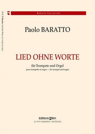 Paolo Baratto, Lied Ohne Worte Trompete und Orgel Buch