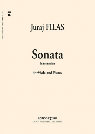 Juraj Filas, Sonata In Memoriam Viola und Klavier Buch