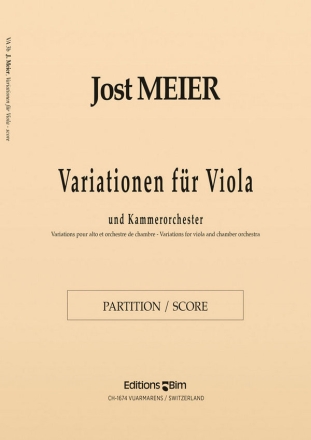 Jost Meier, Variationen Viola and Chamber Orchestra Partitur