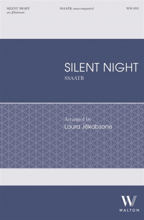 Laura J?kabsone, Silent Night SSAATB Unaccompanied Choral Score
