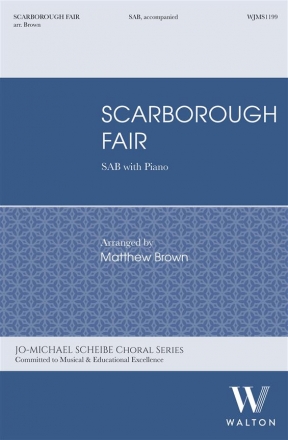 Scarborough Fair for mixed chorus (SAB) and piano score