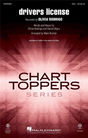 Drivers License SSA Choral Score