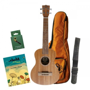 BUT30 Tenor Ukulele Pack - Dutch Language  Set (gigbag, stemapparaat, draagband, methodeboek en de ukelele)