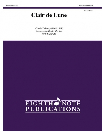 Debussy, Claude, Clair de Lune 6 Klarinetten