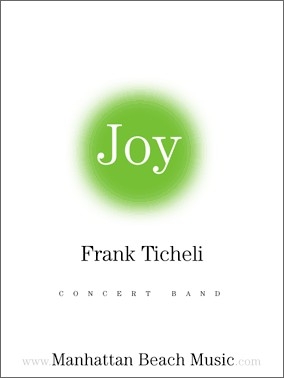 Ticheli, Frank, Joy Blasorchester Partitur
