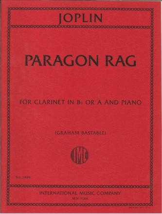 Scott Joplin, Paragon Rag Clarinet and Piano Book & Part[s]