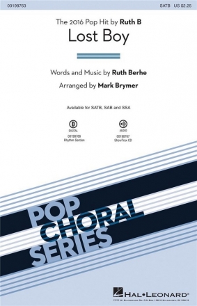 Lost Boy for mixed choir and piano score