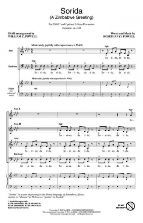 Rosephanye Powell, Sorida SSAB Chorpartitur