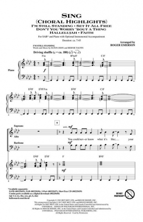 Sing SAB Chorpartitur