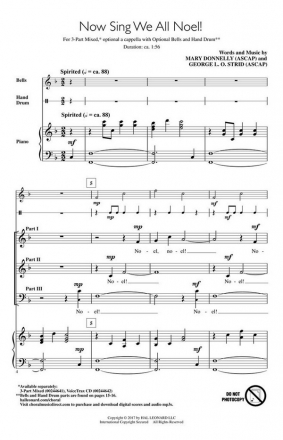 George L.O. Strid_Mary Donnelly, Now Sing We All Noel! 3-Part Mixed Choir Chorpartitur
